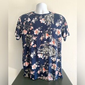 Men’s Floral Star Wars Cotton Blend T-Shirt - Size M